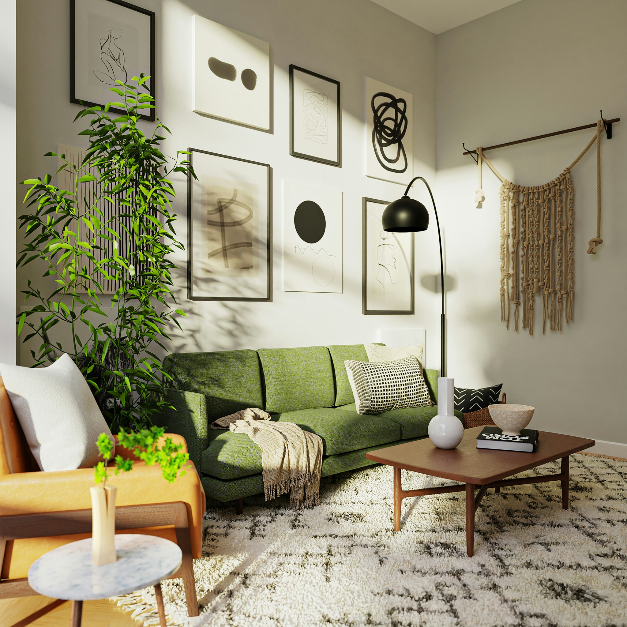 Living Room — Family living space returned to a spotless, welcoming state.